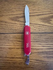 Vintage SSG Wenger Delmont 2-tool slim ~84mm Swiss army knife, clean & snappy picture