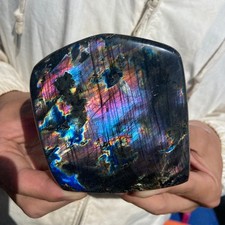 1.6lb Rare Natural Gorgeous Labradorite Quartz Crystal Stone Specimen Healing picture