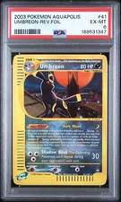 2003 Pokemon Aquapolis Umbreon Reverse Holo Foil 41/147 PSA 6 Low Pop picture