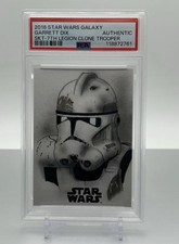 2018 Topps Star Wars Galaxy 7th Legion Clone Trooper Sketch Garrett Dix PSA Auth picture