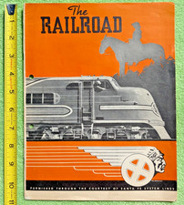 1939 Santa Fe Railroad Evolution of Santa Fe Trail Atchison Topeka Railway Train picture