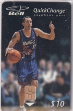 1997 Bell QuickChange Phone Card - Toronto Raptors Jersey #11 Memorabilia picture