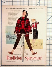 1958 Pendleton Sportswear Virgin Wool Plaidmaster Jacket Vintage Print Ad picture