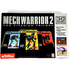 Mech Warrior 2 The Titanium Trilogy (1998 PC) Complete Big Box 3D Accelerated picture