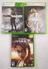 Tomb Raider + Anniversary Xbox 360 & Tomb Raider Legend Xbox 3 Game Bundle Lot picture