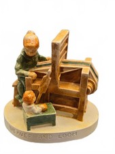 Sebastian Miniatures Weaver and Loom figurine with box picture