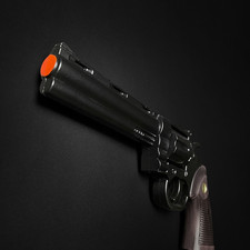 Black Fantasy Grimes Colt Python Revolver Foam Gun For Cosplay, Collections picture