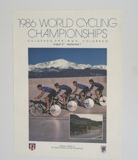 1986 World Cycling Championships Colorado Springs Official Poster 18x24 picture