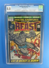 1972 Amazing Adventures #11 Comic Book CGC 8.0 1st The Beast With Fur X-Men picture