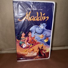 Disney's Aladdin Retro VHS Boxed Silk Classic Throw Blanket 50