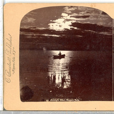 NIAGARA, Moon Light Effect--Underwood Stereoview P36 picture