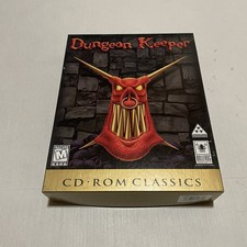 Vintage 1998 Dungeon Keeper Big Box CD-ROM Classics PC MS-DOS EA Game Bullfrog picture