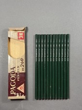 12 Japanese Vintage Pencil PAGODA 260 Indian Co. Ltd. 3H 1960s picture