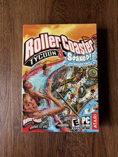 Rollercoaster Tycoon 3 SOAKED Expansion Pack PC New Sealed Small Box picture