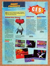 1994 Virtual Boy CES Review Original Advertisement / Retro Wall Art v3 picture