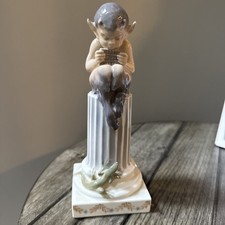 Vintage Royal Copenhagen Faun on Column porcelain figure # 433 picture