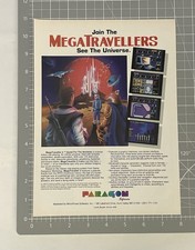 MegaTraveller 2 Original 1991 Print Ad Paragon Software 90’s Advertisement  picture