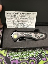 Gecko Customz Works Sikorae V2 Shipwreck Handle Magncut BLK PVD Drop Point Blade picture