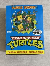 1989 TEENAGE MUTANT NINJA TURTLES SERIES 1 TRADING CARD BOX COMPLETE 48 PACKS picture