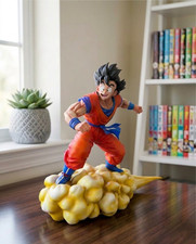 Goku Flying Nimbus Cloud Red Version Dragon Ball Z Collectible Figure picture