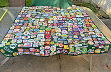 Huge Girl Scout Patch Banner Sewn Badges GSUSA Camp Event Collection Display picture