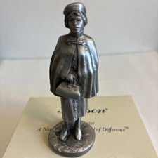 Rare HUDSON CREEK PEWTER Villager Figurine NURSE #7167 3-1/4”/NOS/NIB picture
