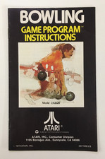 Bowling (Atari 2600, 1979) CX-2628 - Game Program Instructions - Manual picture