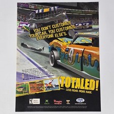 Totaled Microsoft Xbox Less Road More Rage Print Ad/Poster Promo Art picture