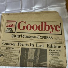 Buffalo  Courier-Express Final Edition Newspaper September 19, 1982 Collectible picture