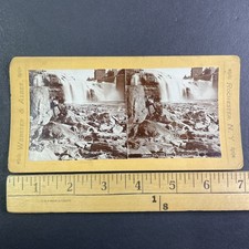 Lower Falls Rochester NY Stereoview Webster & Albee 1870s Geographic picture
