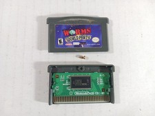Worms World Party GBA Authentic Nintendo GameBoy Advance Tested Game picture