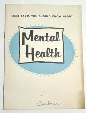 Vtg 1955 General Motors Booklet Some Facts You Should Know About Mental Health picture