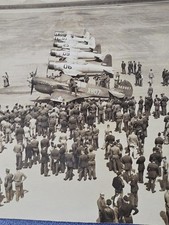 WWII Original Photo P-40 Warhawk Fighter Thunderbird Field Arizona Restricted... picture