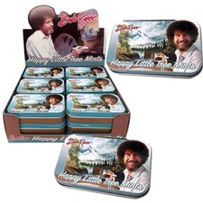 Bob Ross Happy Little Tree Mints Collectible Tin by Boston America US SHIPPER picture