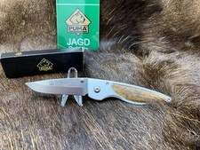 2002 Puma Handic Liner Lock Folder Knife With Stag Handles Mint In Factory Box  picture