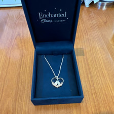 Enchanted Disney Fine Jewelry Beauty and the Beast Castle Heart Pendant Necklace picture