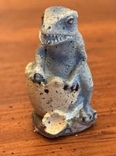 Vintage Mini 1.5” Ceramic Hatching Dinosaur Collectible Figurine picture