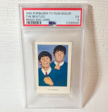 Popbilder 1965 The Beatles Ringo and John PSA Graded Cert 91289930 picture