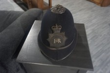 Vintage British Metropolitan EIIR Bobby Helmet picture