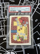1989 Topps Nintendo Screen 4 Legend Or Zelda #4 Psa 10   picture