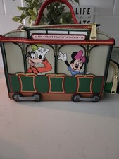 Disney Parks 2026 WDW Main Street Trolley Bag Mickey Donald Pluto Loungefly New picture