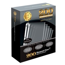 GOLD SEAL 200 Count Diamond Clear Extra Heavyweight Sheet Protectors, 4 Mils picture