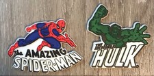 Mego Marvel Fridge Magnets Vintage NOS, Spider-Man, Hulk picture