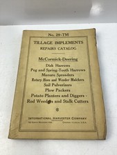 McCormick Deering No. 29-TM Tillage Implements Repairs Catalog picture
