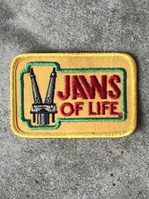 Vintage New Old Stock  Jaws Of Life Patch w Tool In Vertical Position  RARE picture