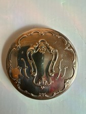 VTG - Gorham Silver Plate Pocket Mirror Art Nouveau Repousse Scroll YC 1189 picture