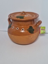 Mi Patria Large Clay Pot With Lid Functional Mexican Pots picture