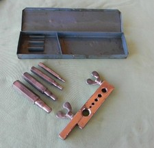 IMPERIAL EASTMAN BRASS PUNCH TYPE SWAGING TOOL KIT 195-FA 45* 1/4