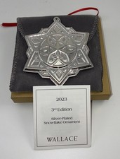Wallace 2023 Silver Plated Snowflake Ornament 3rd Edition picture