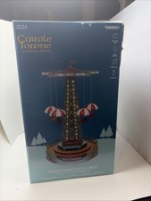 2024 Carole Towne  Finn’s Parachute Drop Lighted Musical Village Scene picture